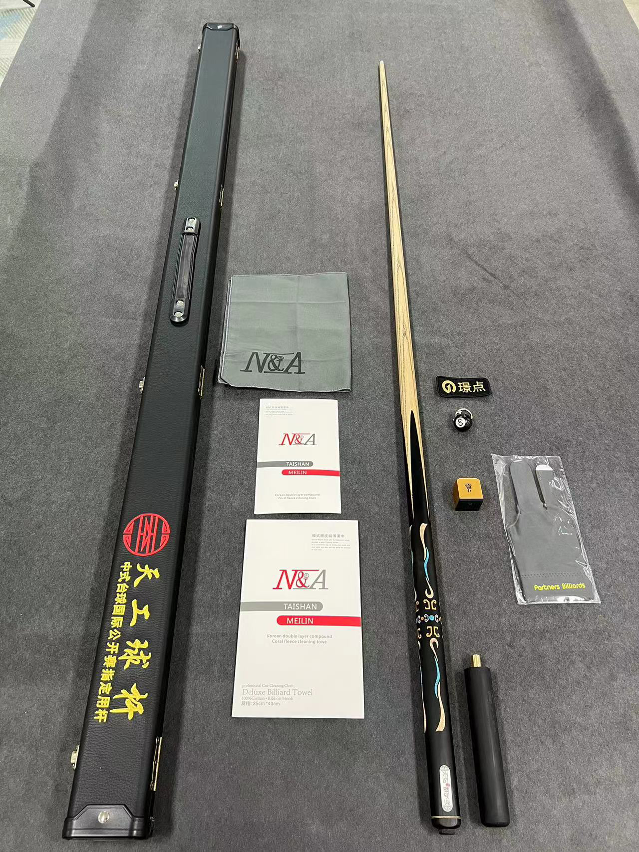 天工墨子二球杆台球小头杆中式八球杆斯诺克黑八手工杆天工墨子2