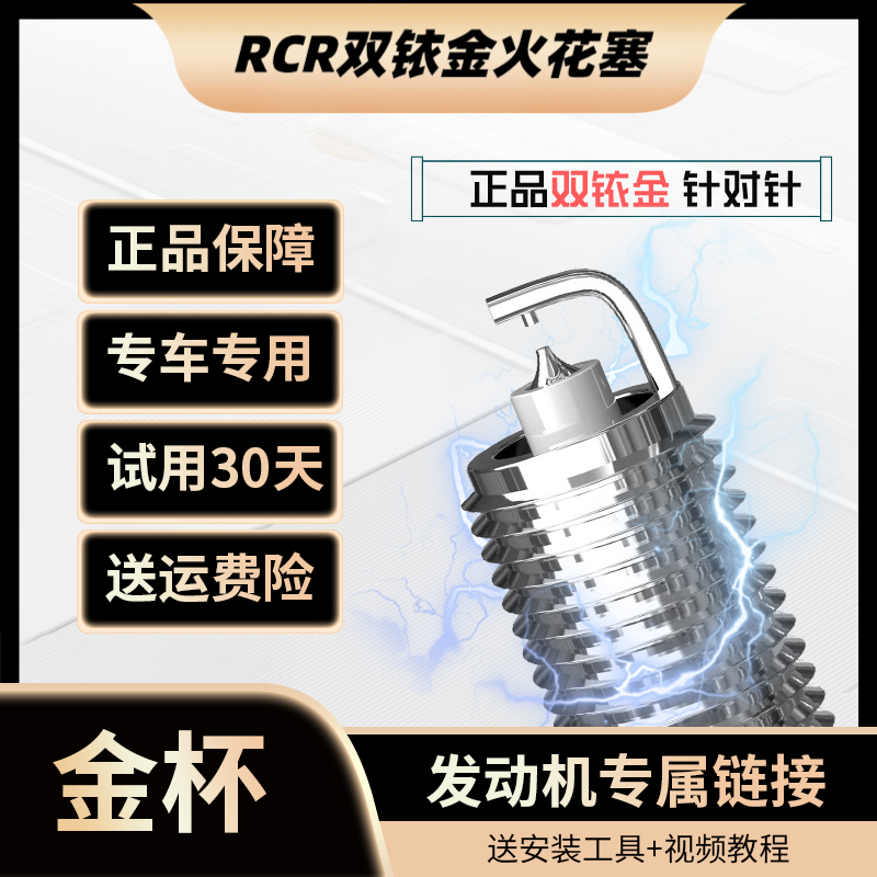 RCR适配 【金杯】高性能 双铱金针对针火花塞 原厂升级 正品保障