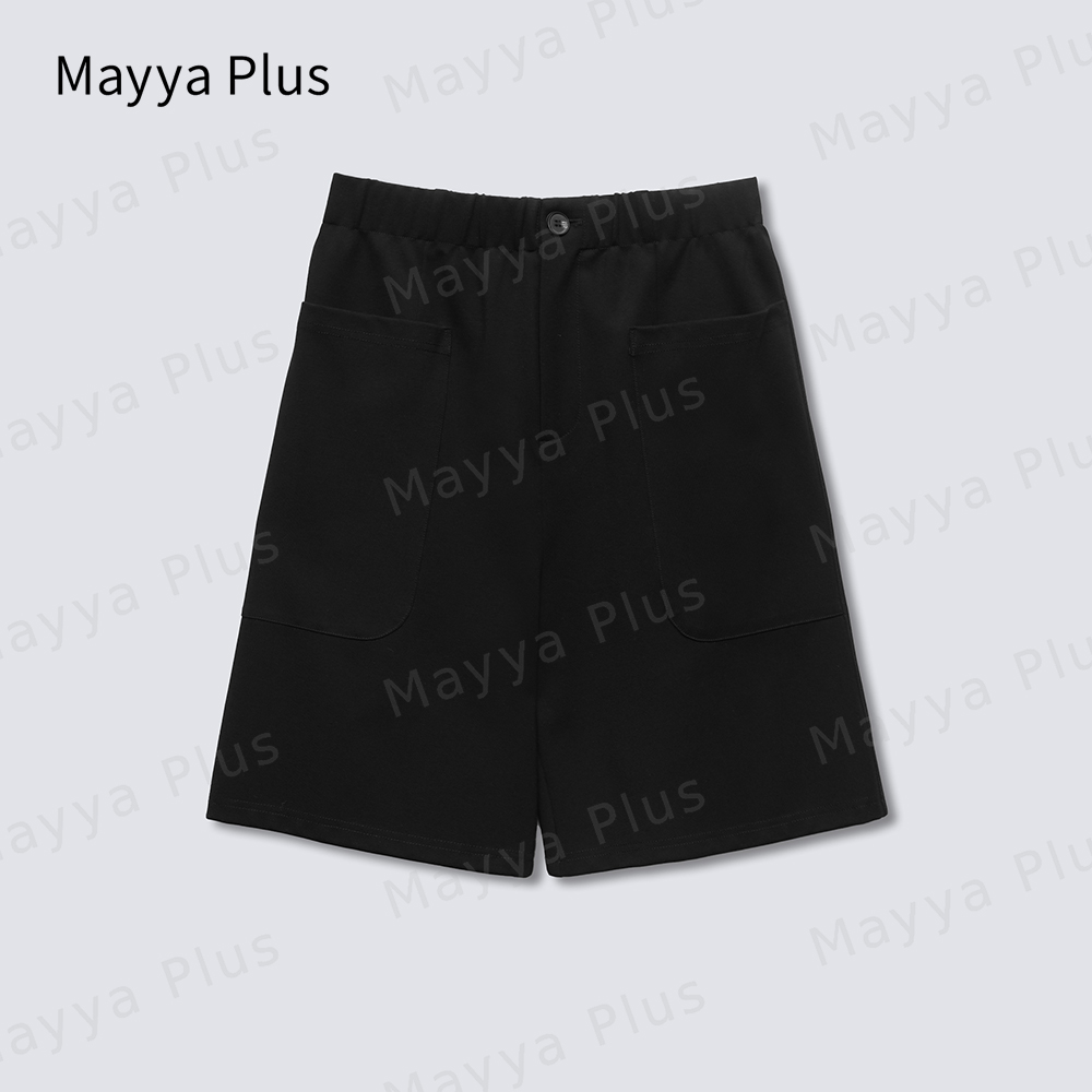 【口袋短裤】Mayya Plus时尚新品气质显瘦遮肉百搭休闲短裤32328131