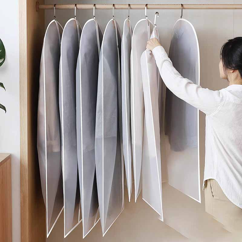 衣服防尘罩挂衣袋衣物防尘套西装挂式长款羽绒服家用透明大衣袋子