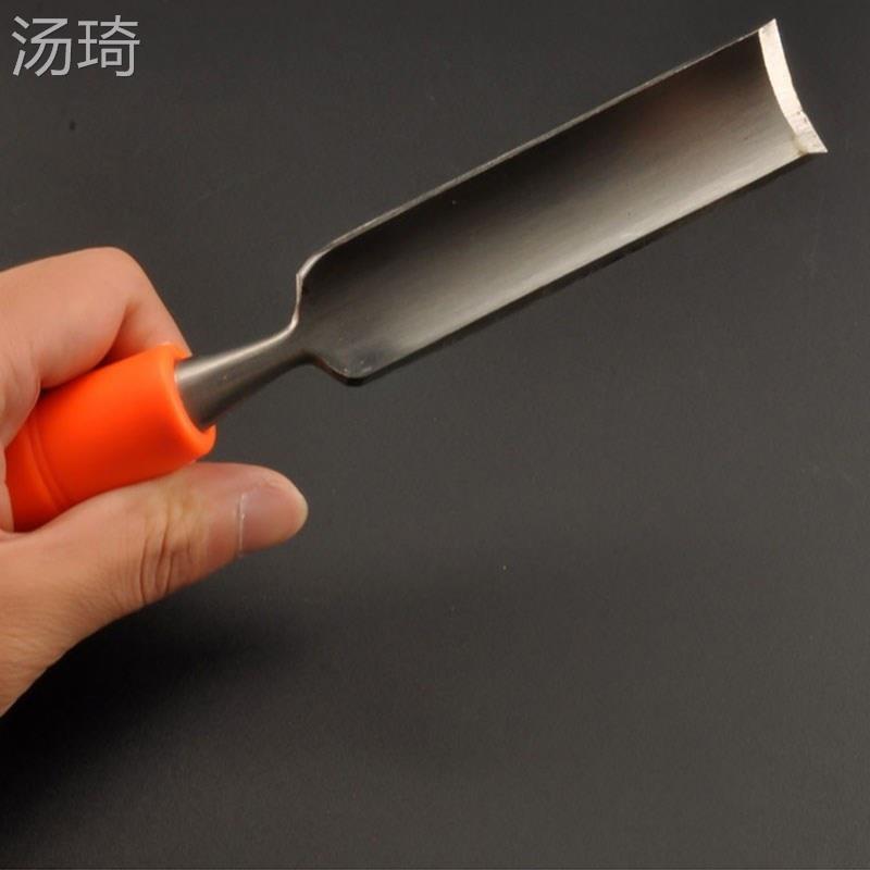 雕刻凿手柄u型4件套木工凿子平凿师傅铲刀家用圆弧刻刀五金毛坯