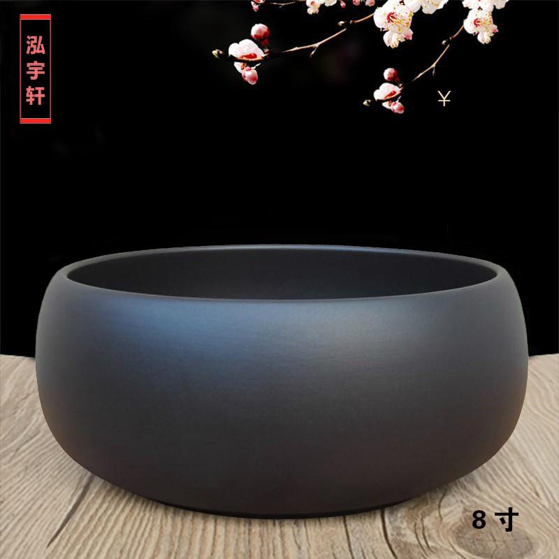 紫砂烟灰缸特大号感大气办公室高端上档次新中式大容量茶桌台