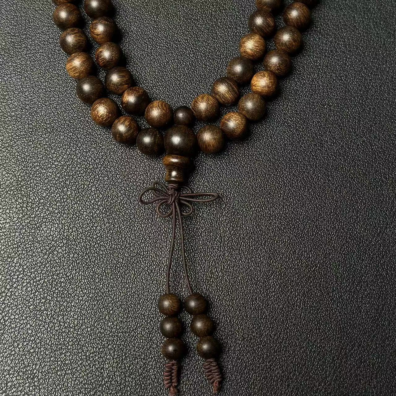 【极】Z026达拉干沉水级沉香0.8多圈圆珠手串（多样性发货一条）