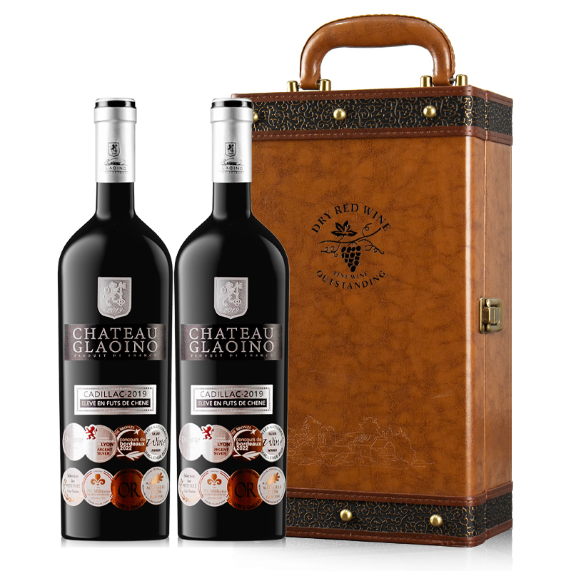 【高端礼盒装】法国原瓶进口红酒 格拉洛·卡迪亚克城堡干红葡萄酒