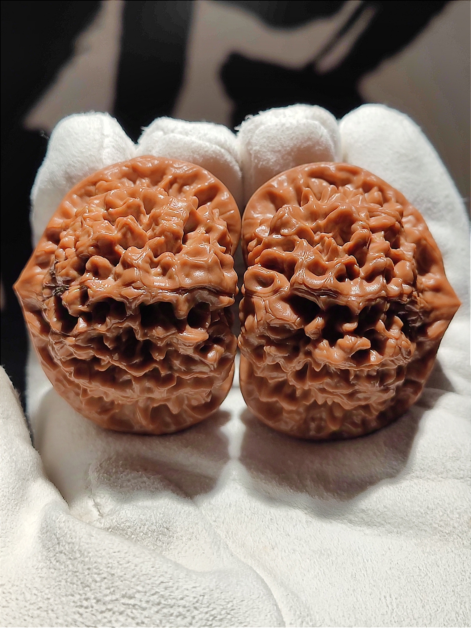 【一物一图详情六面】49麒麟纹夹板官帽