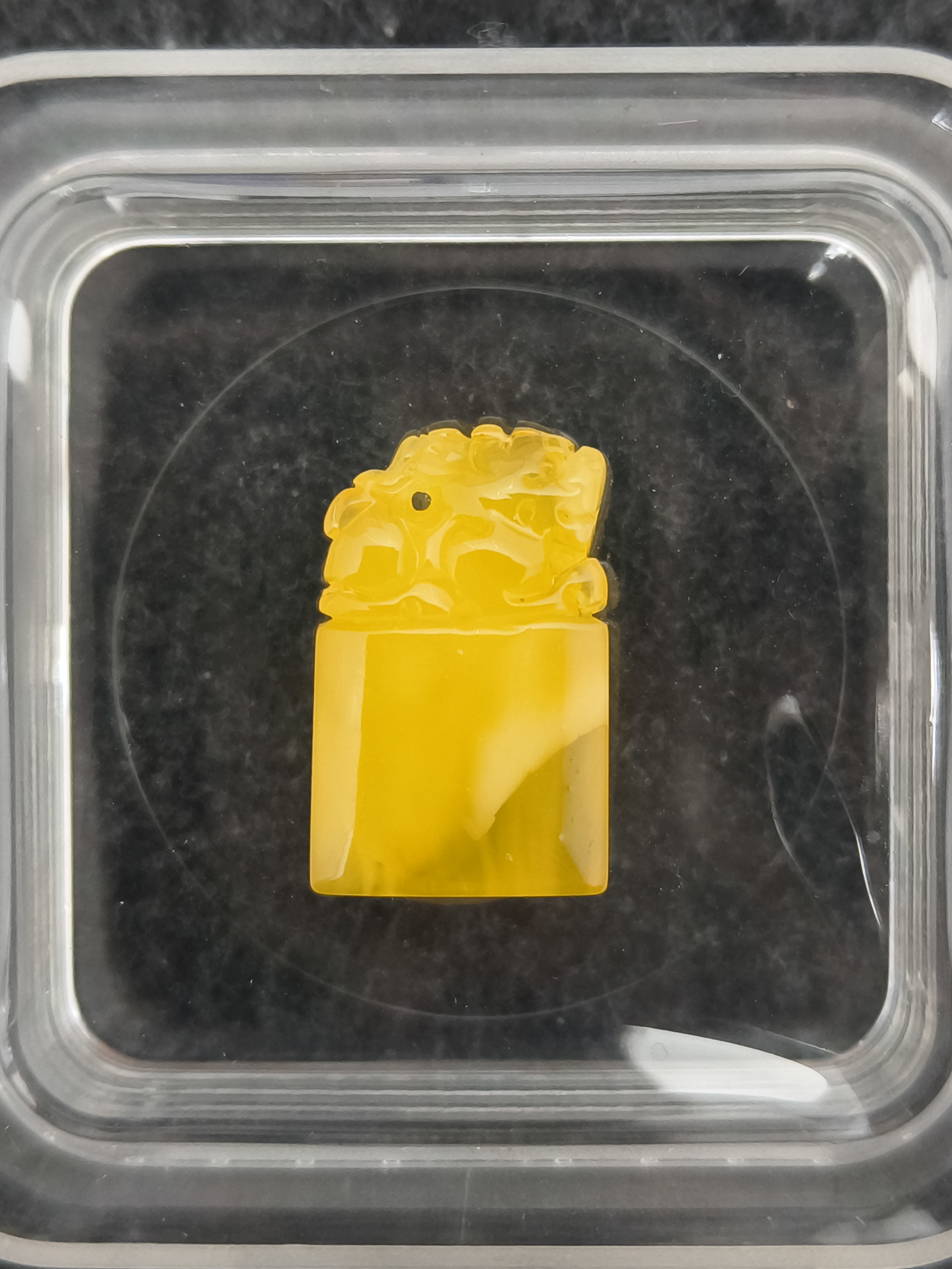 天然琥珀蜜蜡手工雕刻貔貅印章吊坠挂件提溜