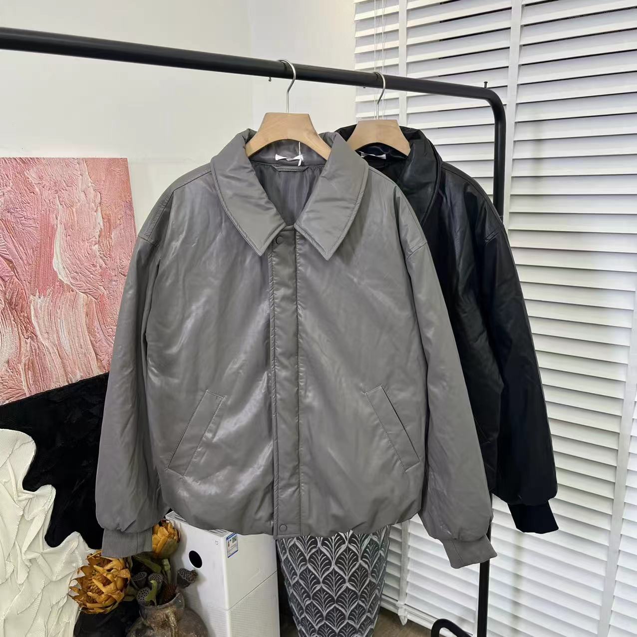 日系秋冬好货「柔软亲肤水洗质感」长袖棉衣棉袄女E2910