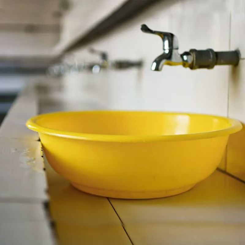 黄色脸盆黄脸盆塑料加厚洗脸盆