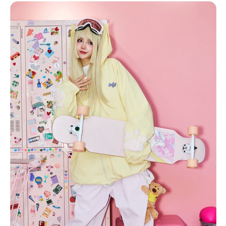 SWAGLI新款【小猫爪】滑雪服外套防水防风单板双板透气户外男女同款