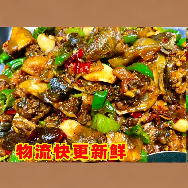 炒甲鱼 微山湖特产 整只  当天现杀现炒 京东快递 送货上门
