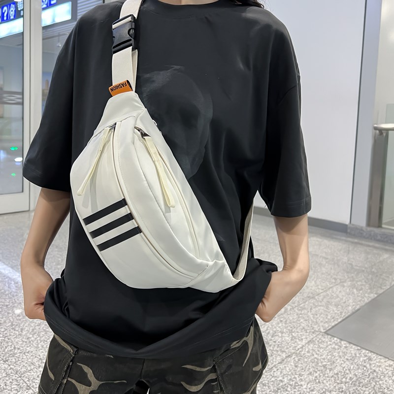 2024新款潮ins时尚腰包运动斜挎胸包百搭休闲尼龙布单肩斜挎女包