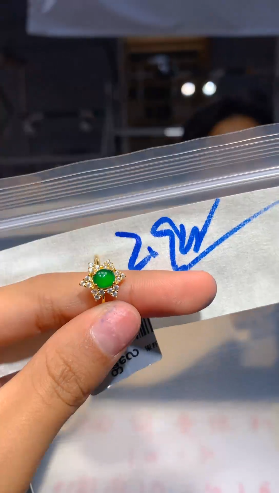 【闪购商品】翡翠戒指银S925镶嵌494