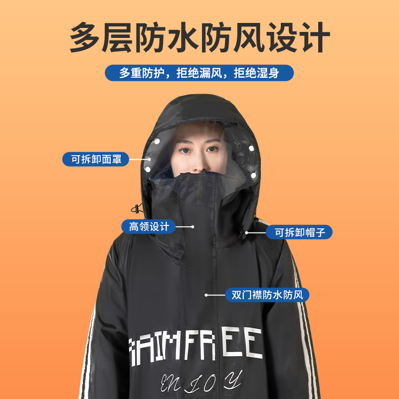 琴飞曼防水电动车挡风被面罩款加大加厚保暖防寒服冬季挡风衣