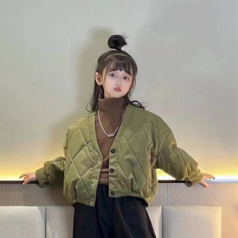 【小睿睿】女童冬季棉衣外套2023新款女孩潮流洋气棉衣加厚中长款