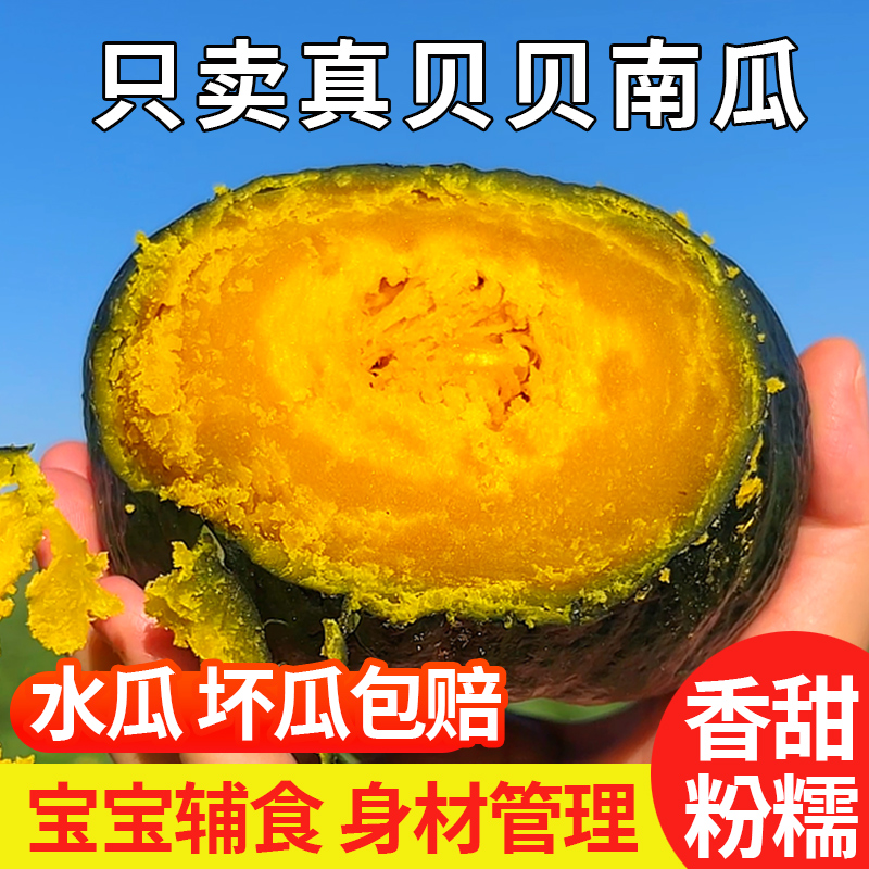 白浪源1号贝贝南瓜4.5斤装粗粮宝宝辅食粉面香甜板栗味小南瓜