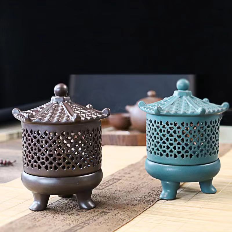 八角亭香炉