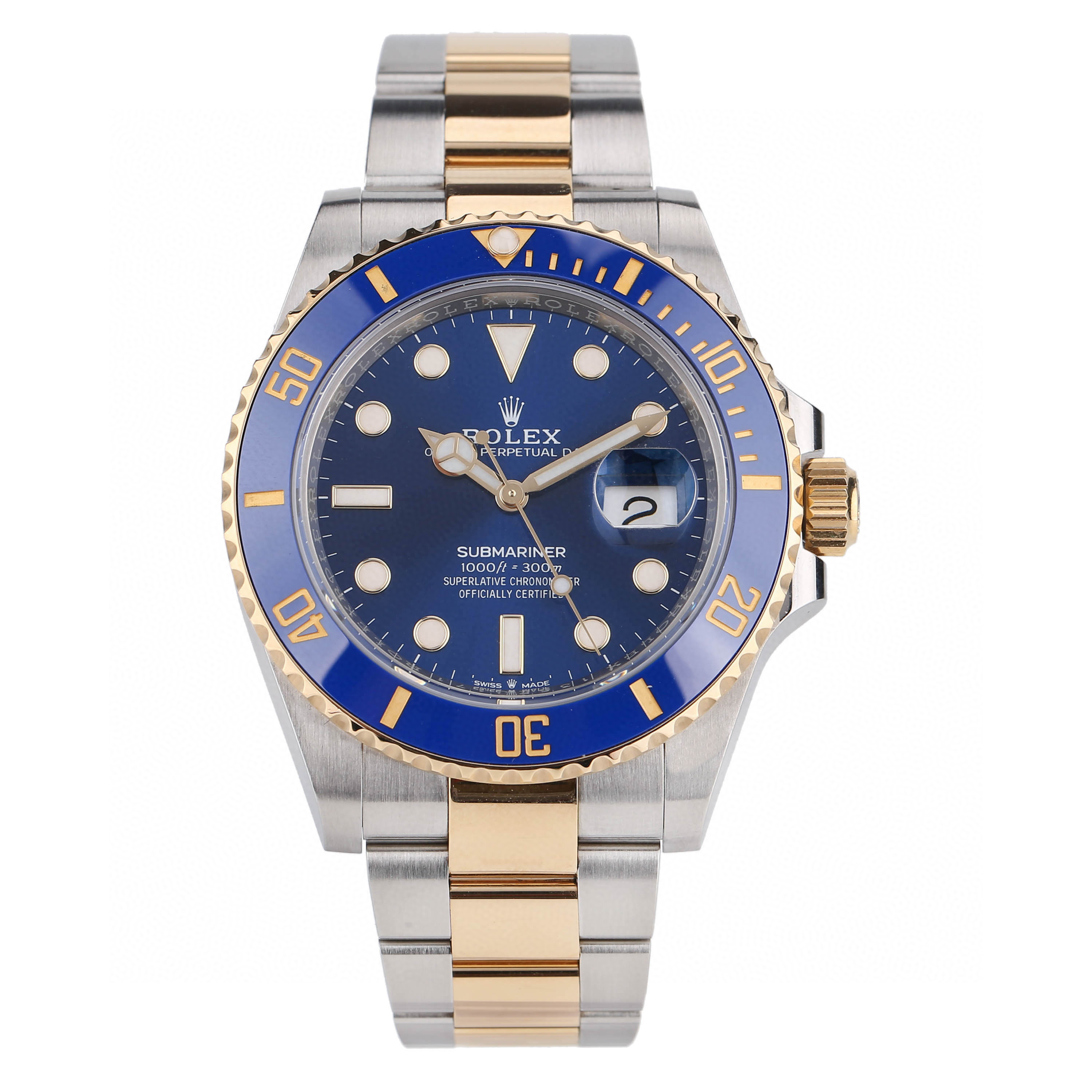 99新 Rolex/劳力士 间金蓝126613/41mm/2024.4.30全套