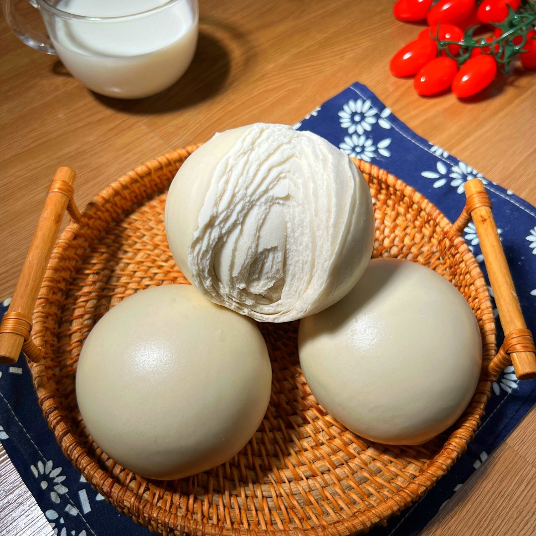 御蒸郎山东千层馒头花卷老面发酵手工制作筋道麦香馍主食4-16个