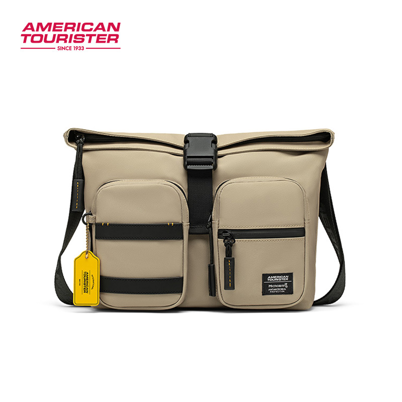 美旅多口袋机能风小众男包包潮流工装街头风大容量单肩包ND7