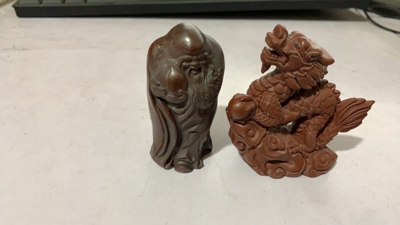 宜兴紫砂茶宠寿星公祥云龙茶台摆件精品可养