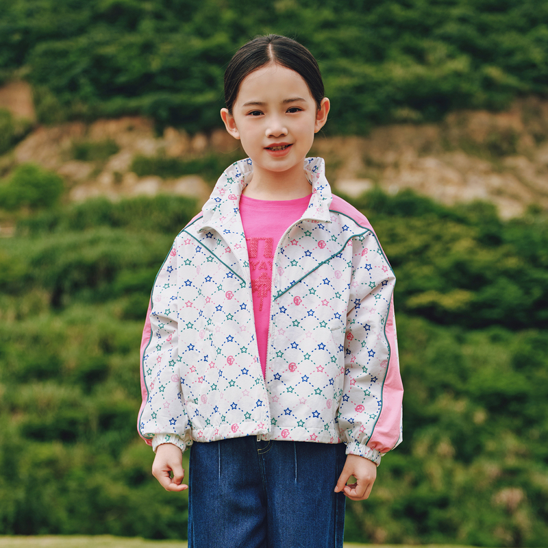 [商场同款]EP雅莹童装秋冬女童新款印花休闲外套运动外套
