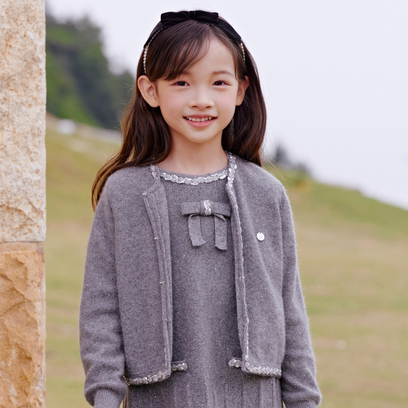 [商场同款]EP雅莹童装秋女童新款千金小香风外套开衫套装