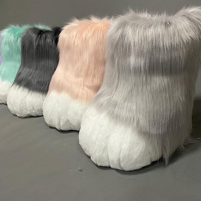兽装爪鞋子彩色fursuit脚爪福瑞furry鞋爪cos室外脚漫展定制成品