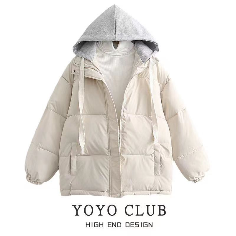 oversize学院风袄ins潮冬季服外套女高中学生2023新款面包服