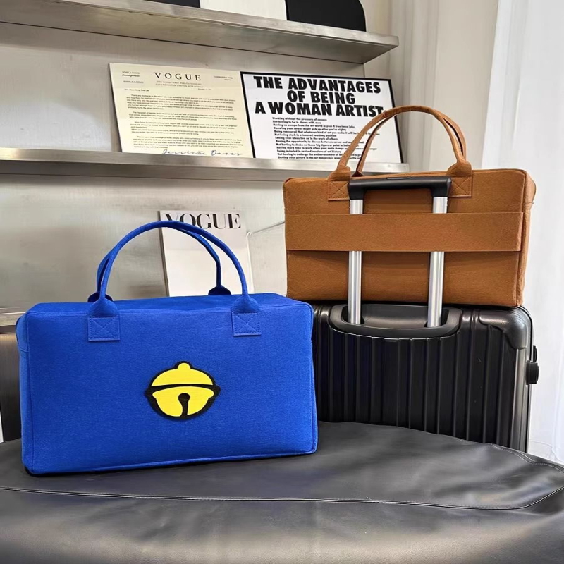 儿童行李包可折叠百搭好看可爱卡通大容量便携式旅行包手拎印花旅