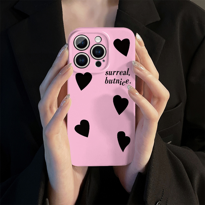 黑桃爱心适用苹果14华为荣耀oppo精孔全包菲林手机壳硬壳vivo小米