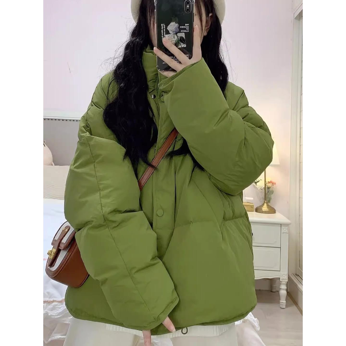 高级感羽绒棉服女冬季2023新款宽松小个子棉袄面包服加厚棉衣外套