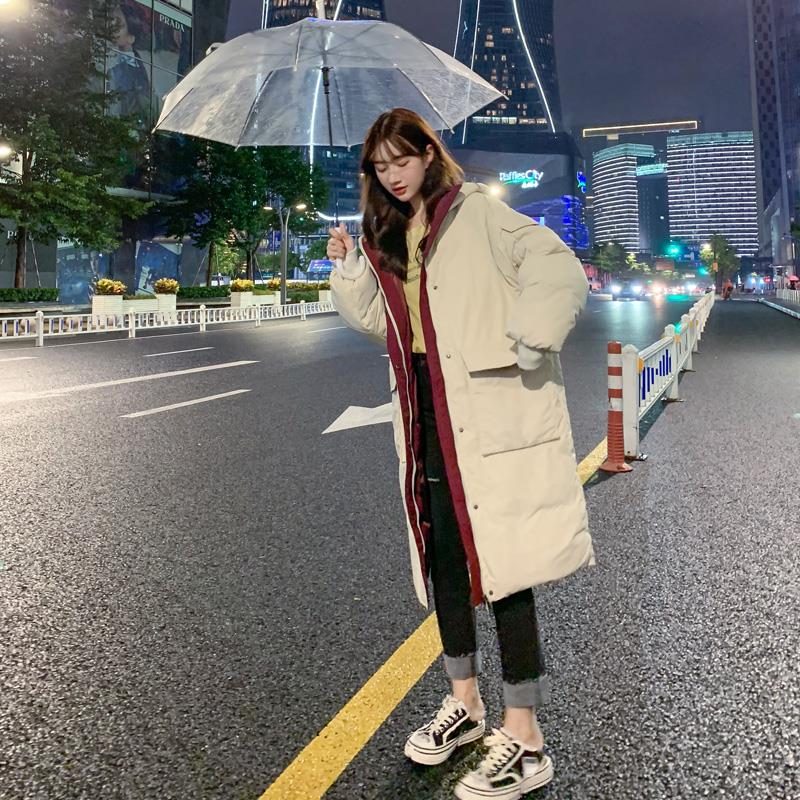 oversize面包服羽绒棉衣棉服女冬季外套中长款厚棉袄2023年新款潮