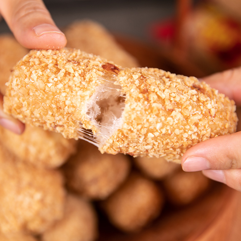 鲜得客手工花生麻枣蓼花糖麻粩雪枣年货非遗小吃零食糕点250g