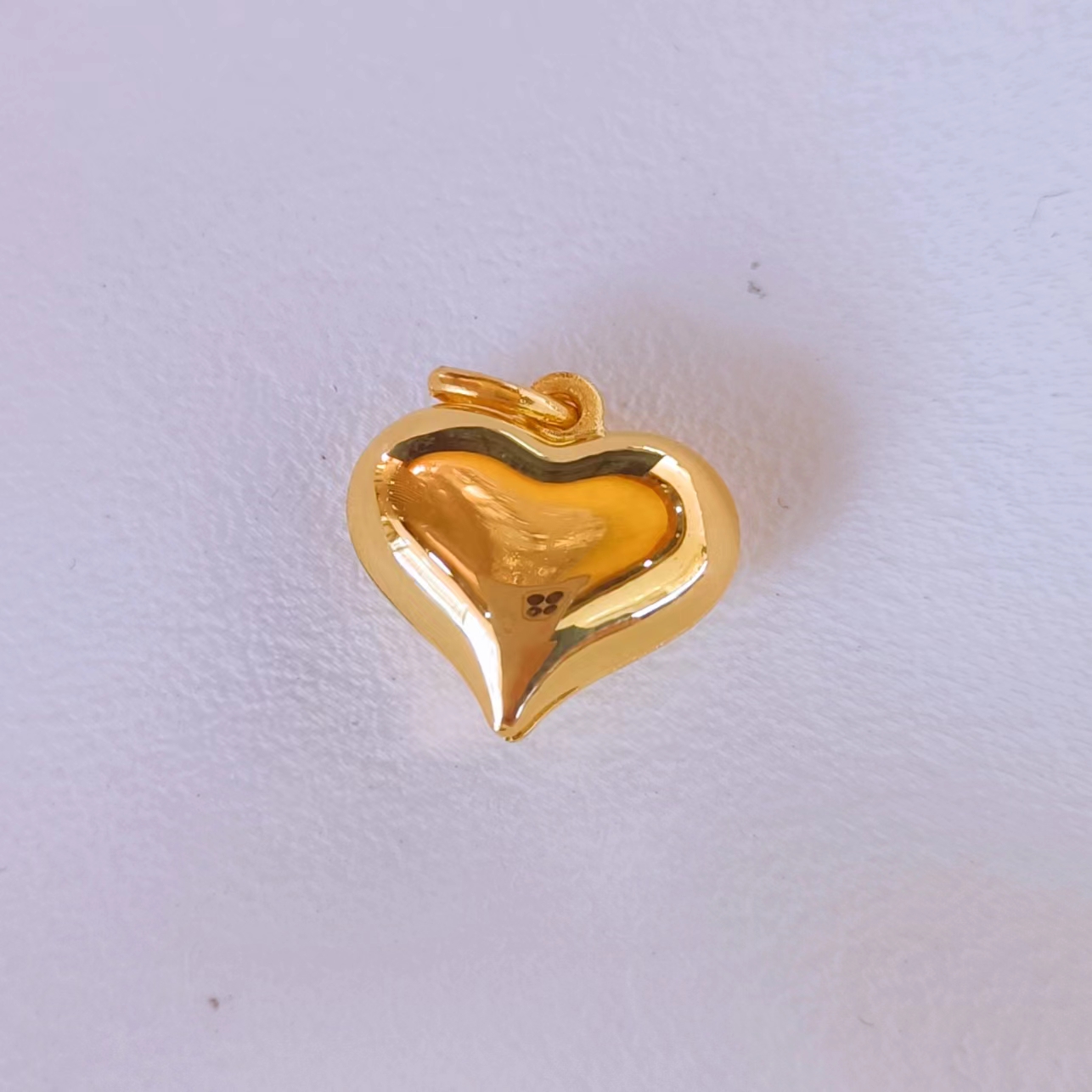 【富远黄金】足金亮面爱心吊坠FYHD01051672