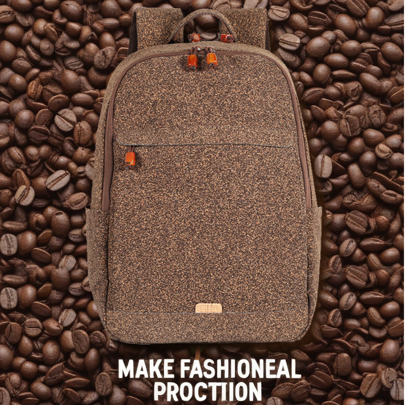 GEM咖啡渣休闲背包宝石背包时尚潮流环保轻便双肩背包GL021女士