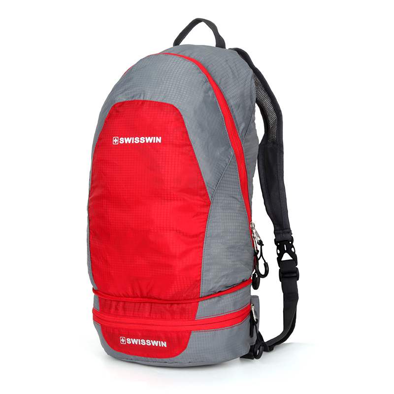 SUISSEWIN 祥兴箱包大容量轻便折叠背包腰包多功能SWG8034大容量