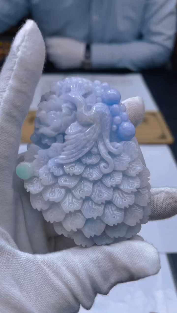 【闪购商品】定制翡翠未镶嵌焱龙（凤）170107040