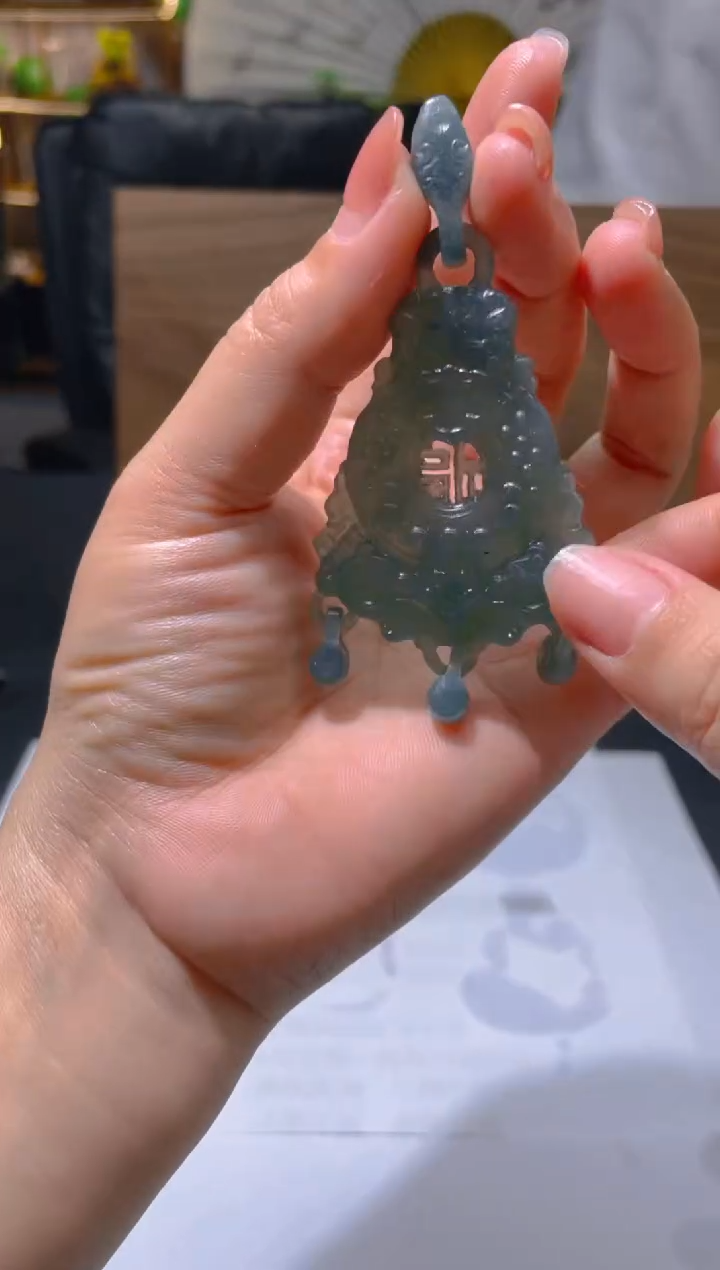 【闪购商品】定制翡翠未镶嵌焱龙（凤）170106029