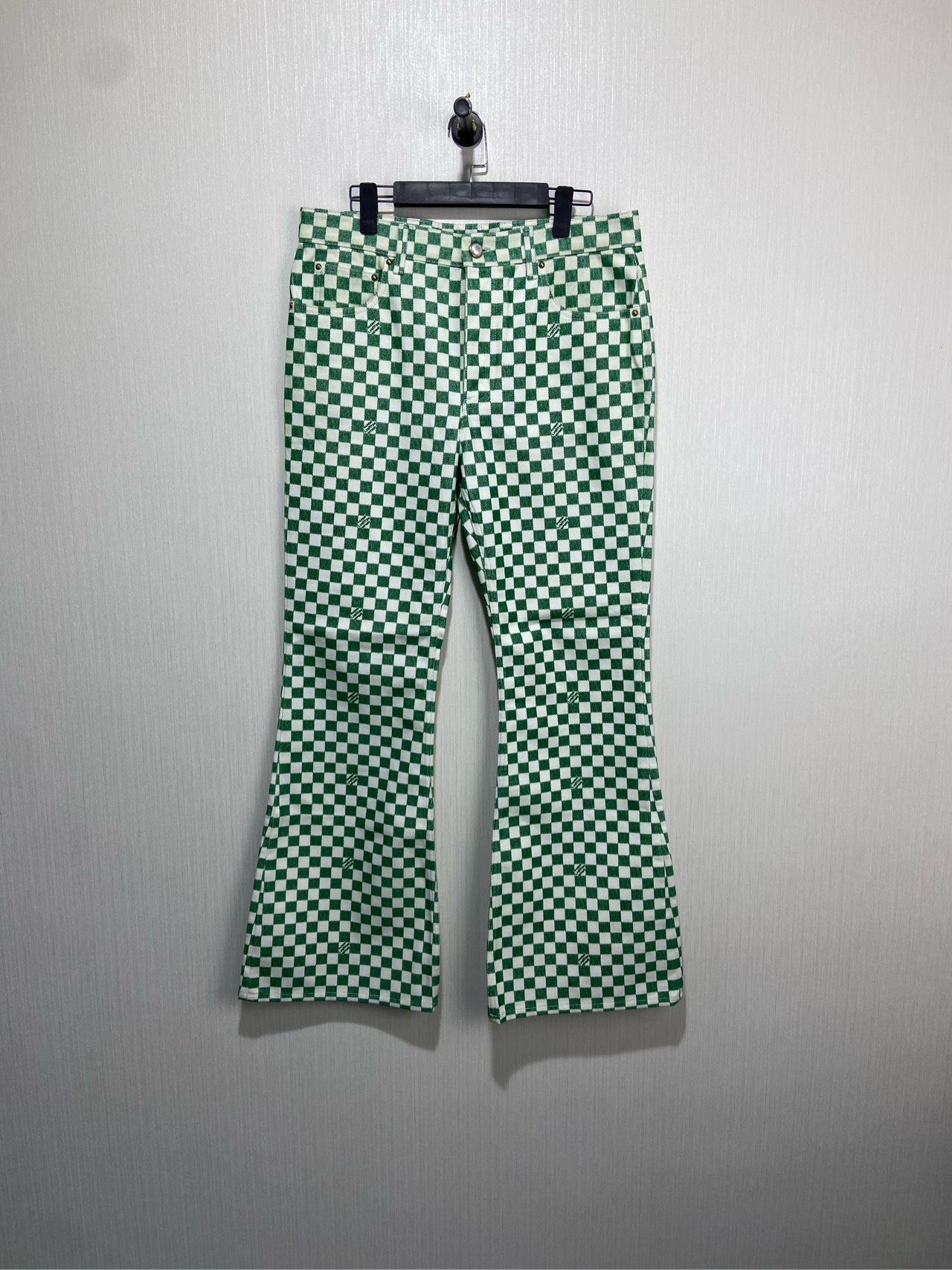 99新 LouisVuitton/路易威登 男/32/棋盘格喇叭裤/15000/SN4155