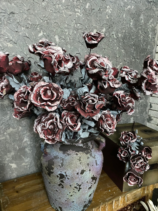 家庭装饰花（灵感玫瑰酒红色）