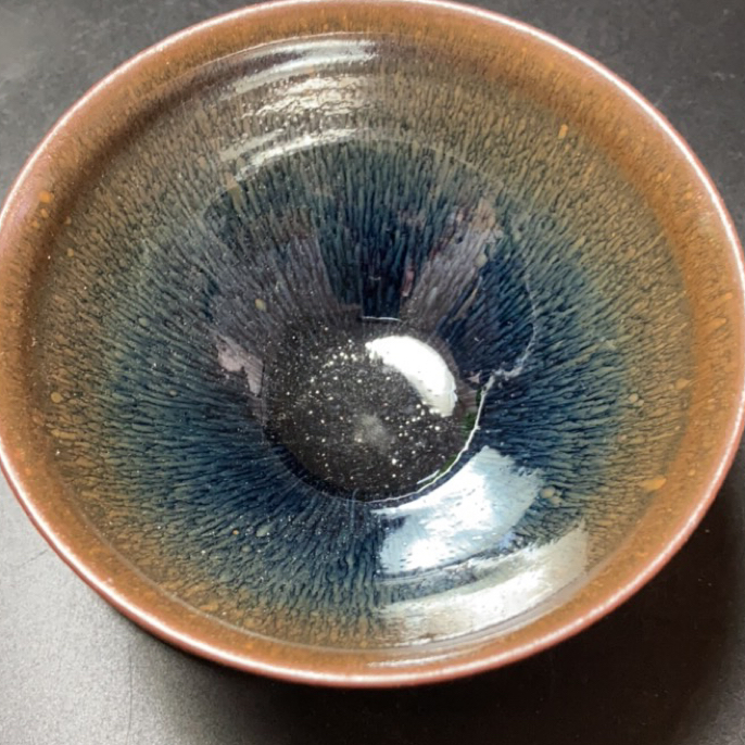 谢宗伟龙窑柴烧青蓝毫