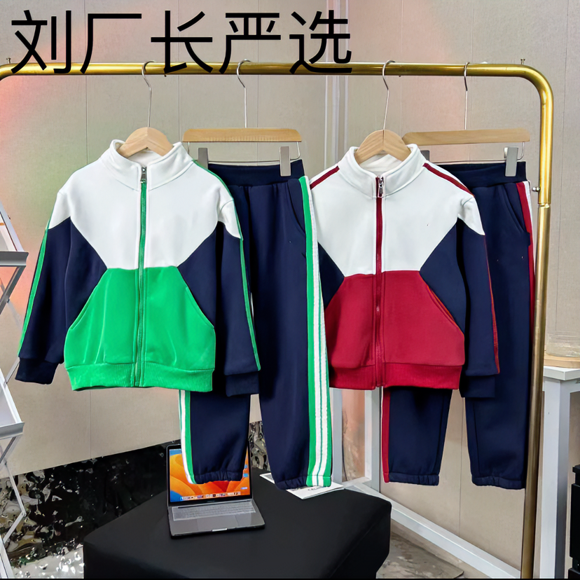 迪家2023秋冬套装新款加绒加厚拉链内搭外出服套装时尚
