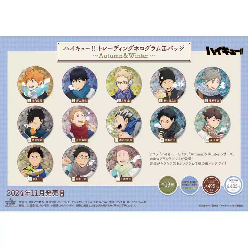 【拆袋·19.9两包·日谷】排球少年 AutumnWinter 旧秋冬 闪吧唧 盲袋
