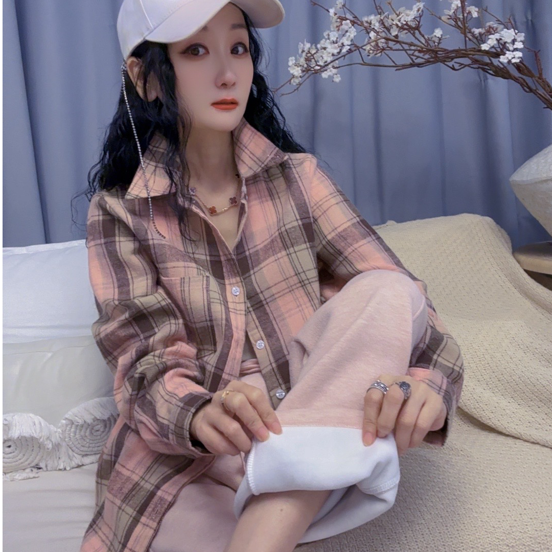 M43B049慕之淇针织羊绒阔腿加绒高腰弯刀软糯休闲保暖直筒糯米裤