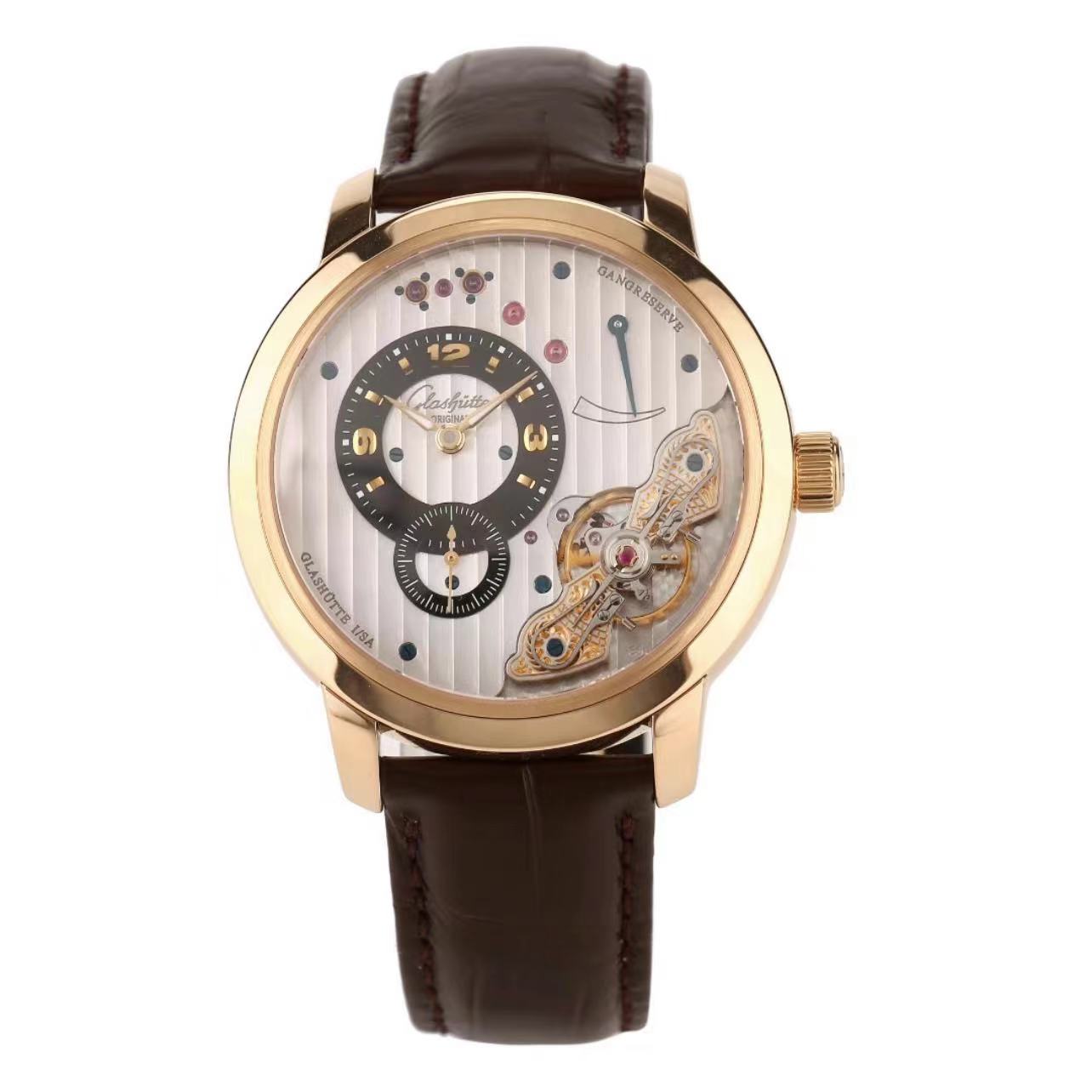 95新 Glashutte/格拉苏蒂 42mm/手动机械/单表/拆单