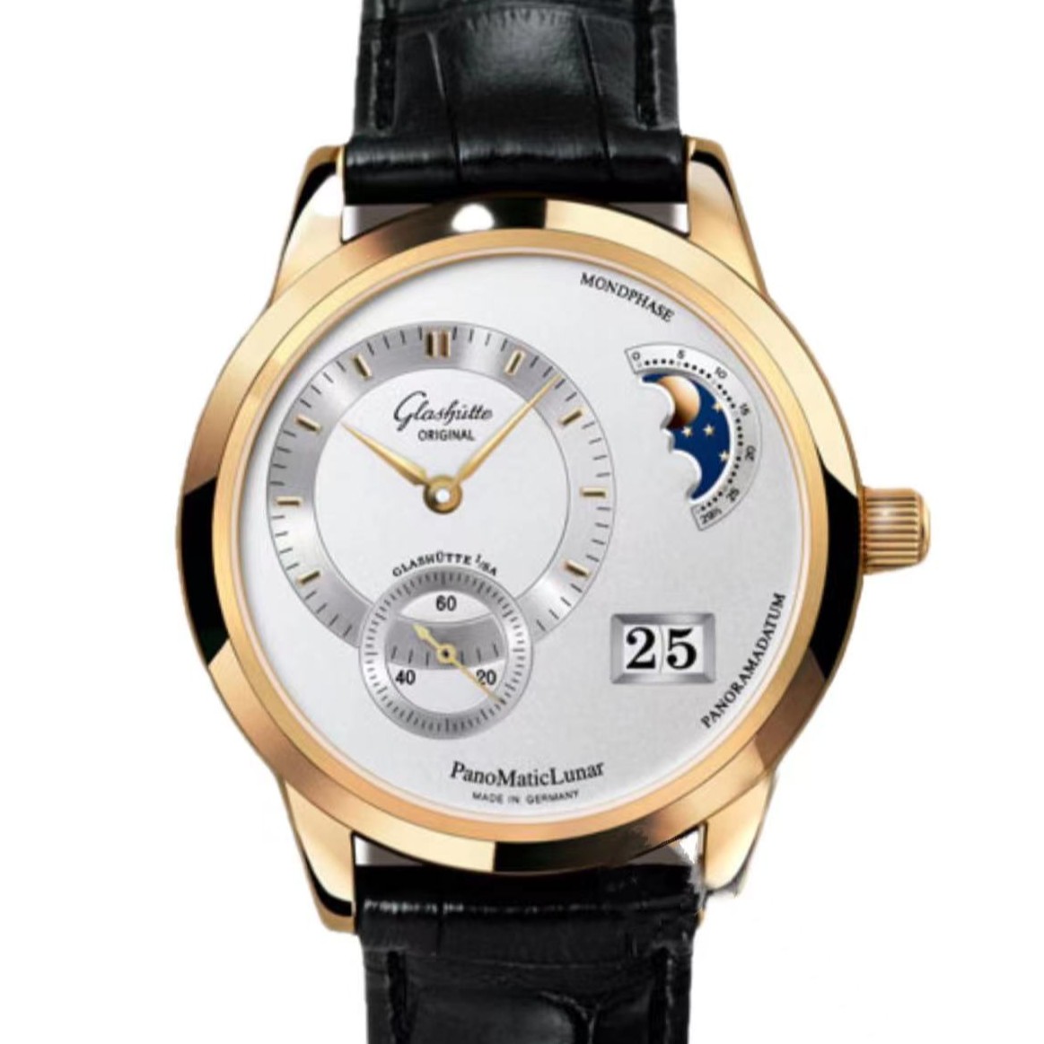 95新 Glashutte/格拉苏蒂 自动机械/39.3mm/单表/拆单