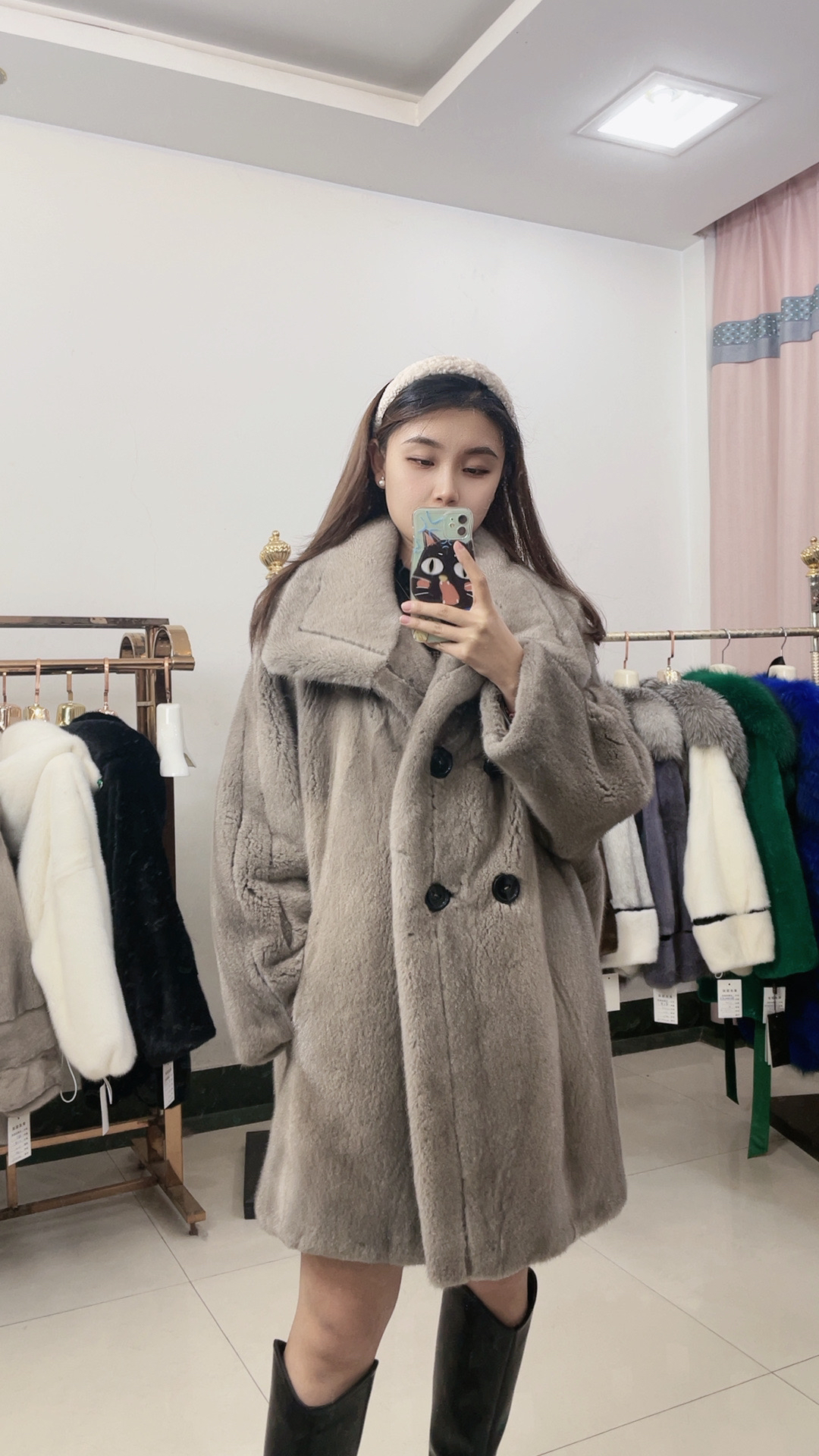 【MEIDAN美丹】大衣貂皮『泰迪』皮草女年轻款时尚进口整貂水貂外套