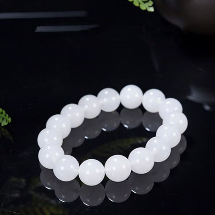 天然金丝玉手串细腻油润时尚百搭卡10圆珠手串高档新款