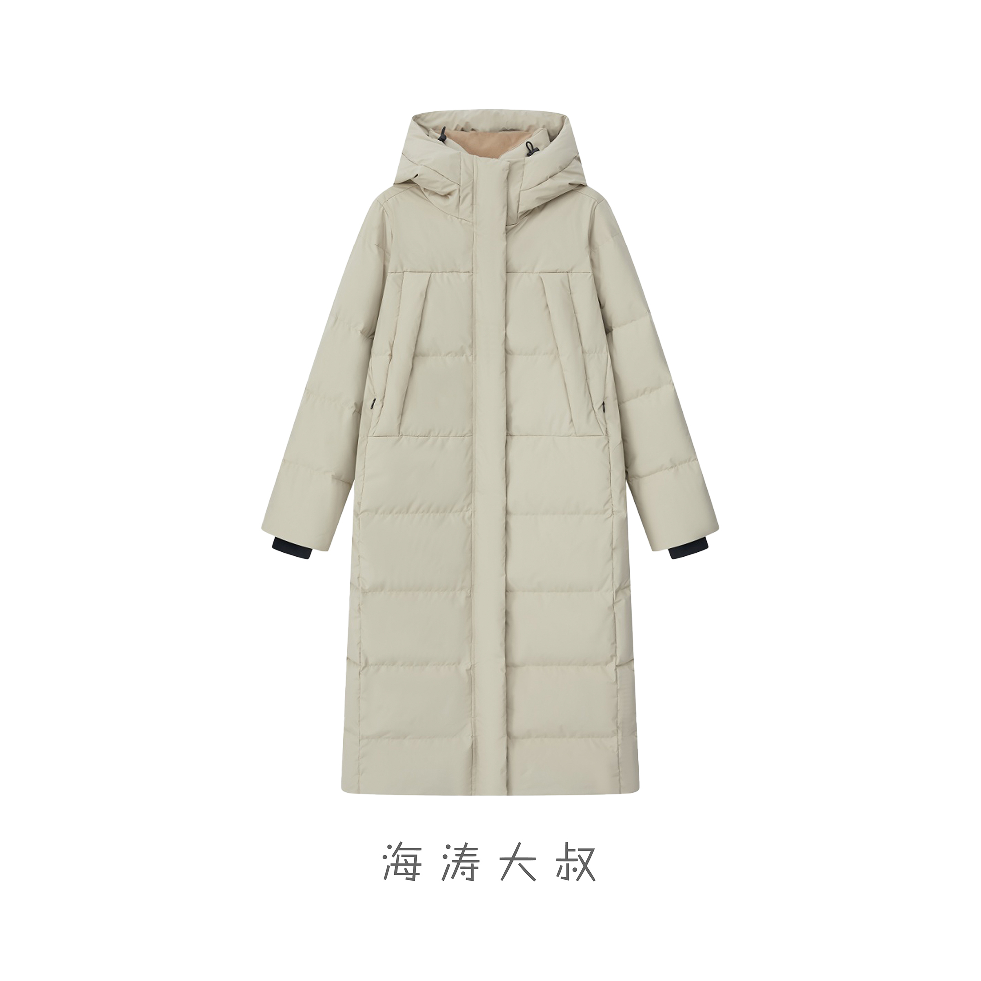 「鹅皇」波SD原厂覆膜三防面料三星鹅绒超长羽绒服 GJ6554