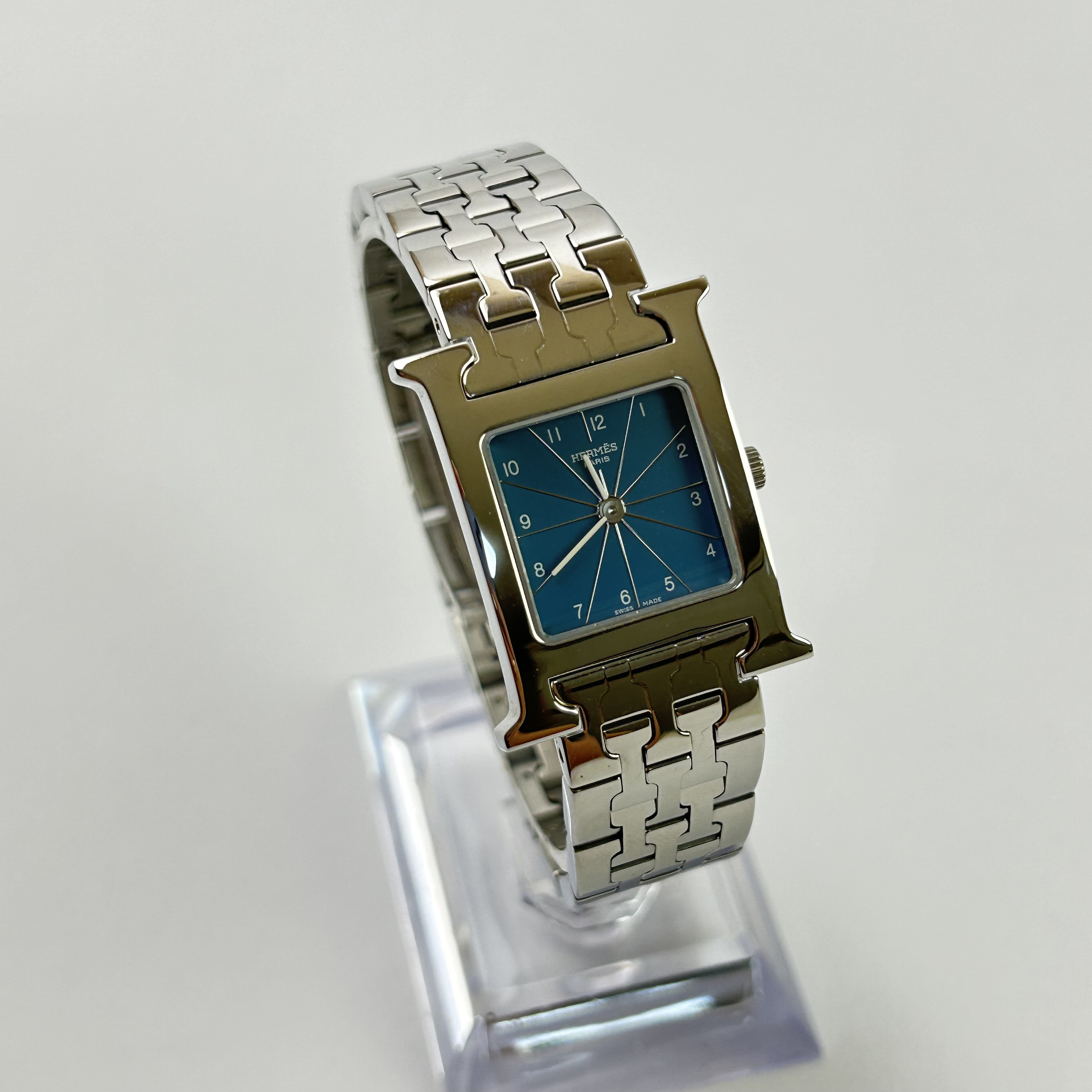 95新 Hermes/爱马仕 爱马仕C/D2322/石英时尚女表/表径21mm简约